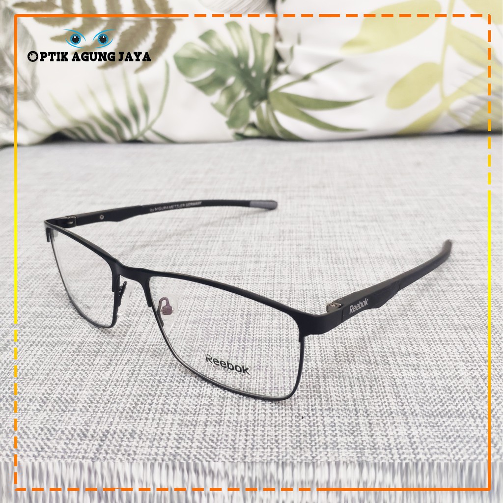 ( GRATIS LENSA ) Frame Kacamata Minus Baca Pria Rebook | Exclusive | Elegant | High Quality