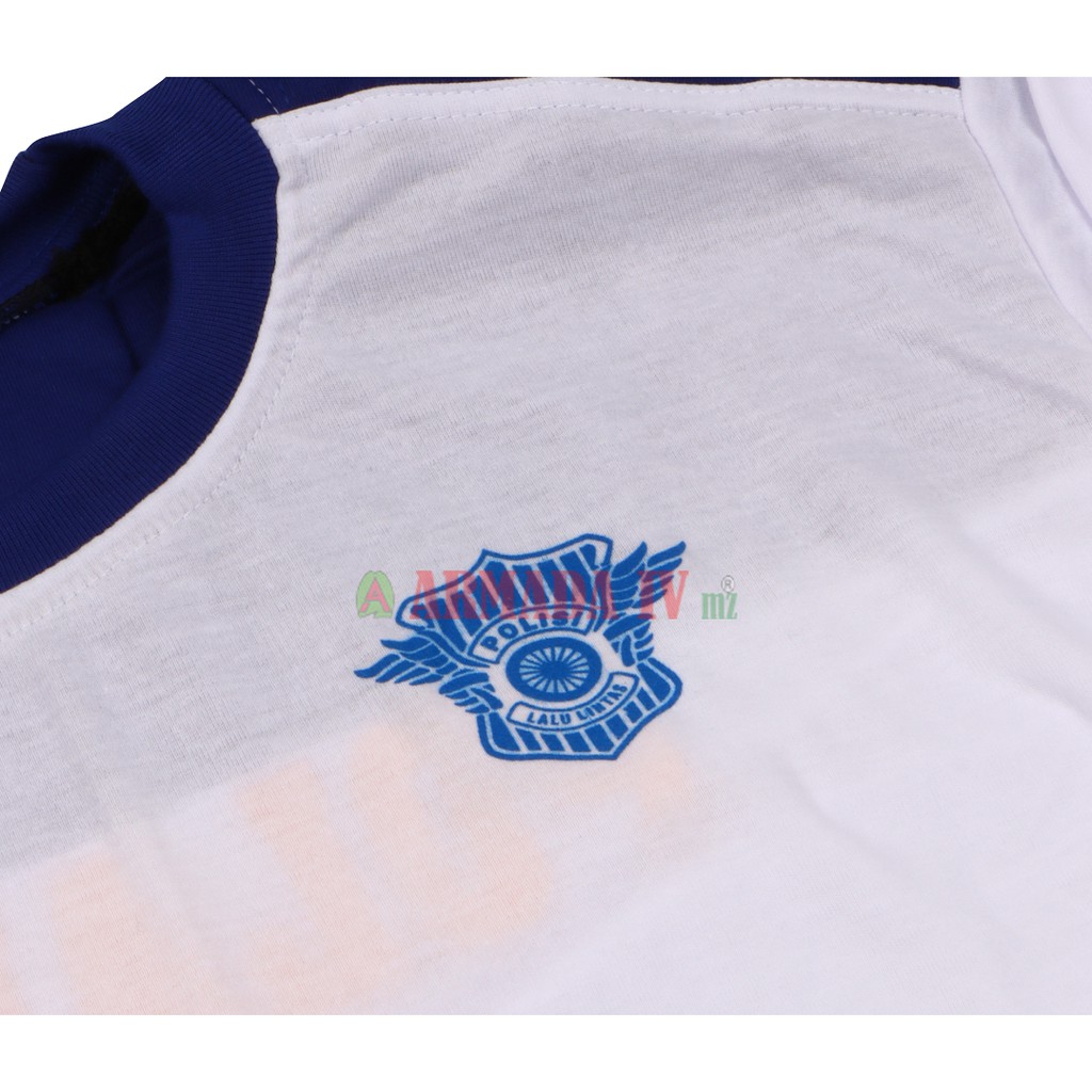 Kaos Phh Busa Lengan Panjang Polantas Putih/Biru