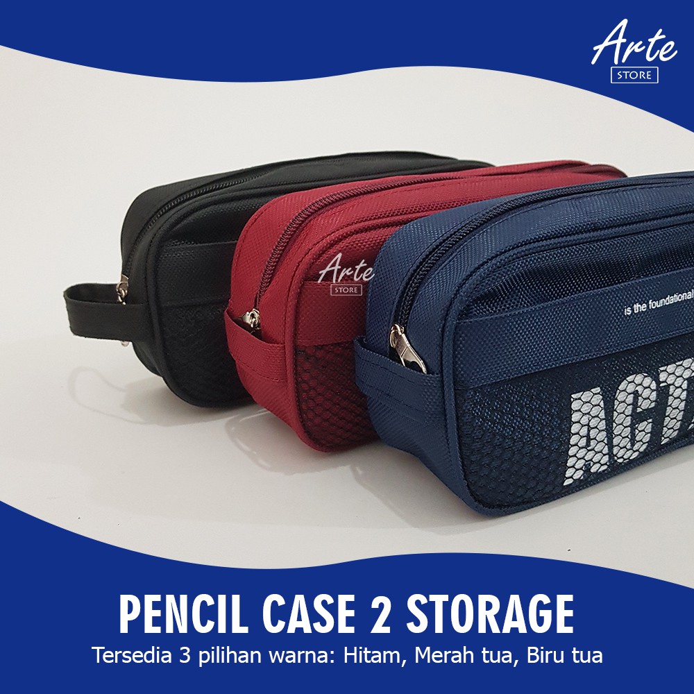 Tempat Pensil - Pencil Case 2 Kantong