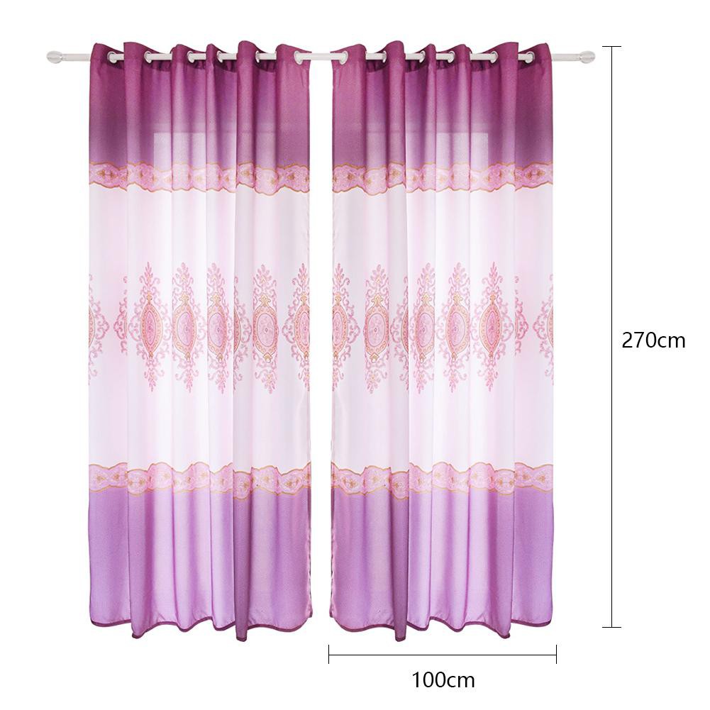 European Royal Semi Blackout Curtains Home Living Room Windows