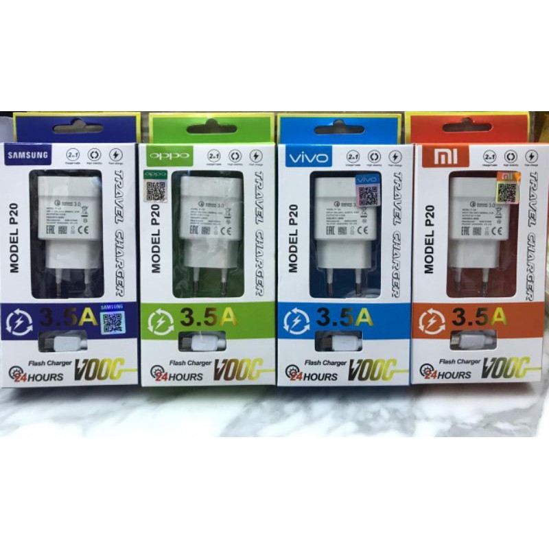 charger branded p20 vivo oppo xiomi samsung