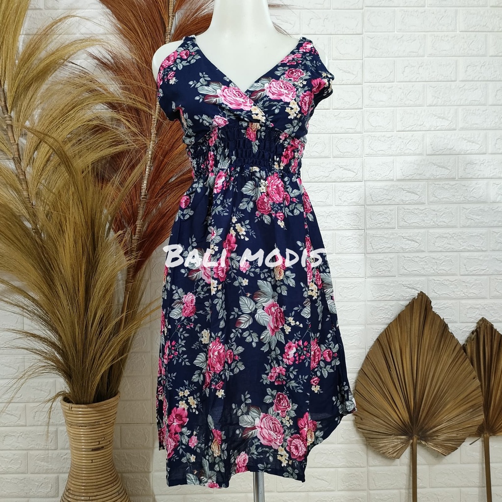 DASTER DRESS MOZA TANGGUNG BALI-DONGKER BUNGA BESAR