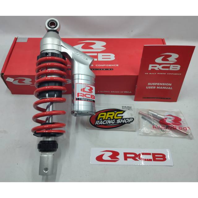 Shock RCB matic SB 5 RED 295 mm tabung atas segitiga original racing boy skok sok shockbreaker merah