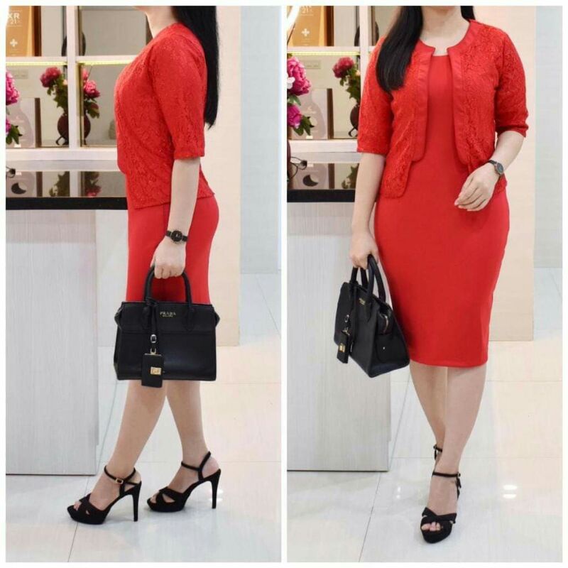 DRESS SCUBA ROMPI BROKAT XL XXL