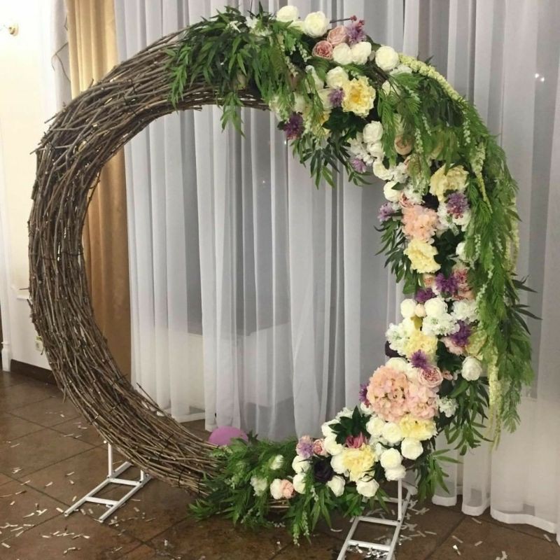 Backdrop / Ring rustic / circle akara / dekorasi pernikahan / ring akar / terop/ properti dekorasi