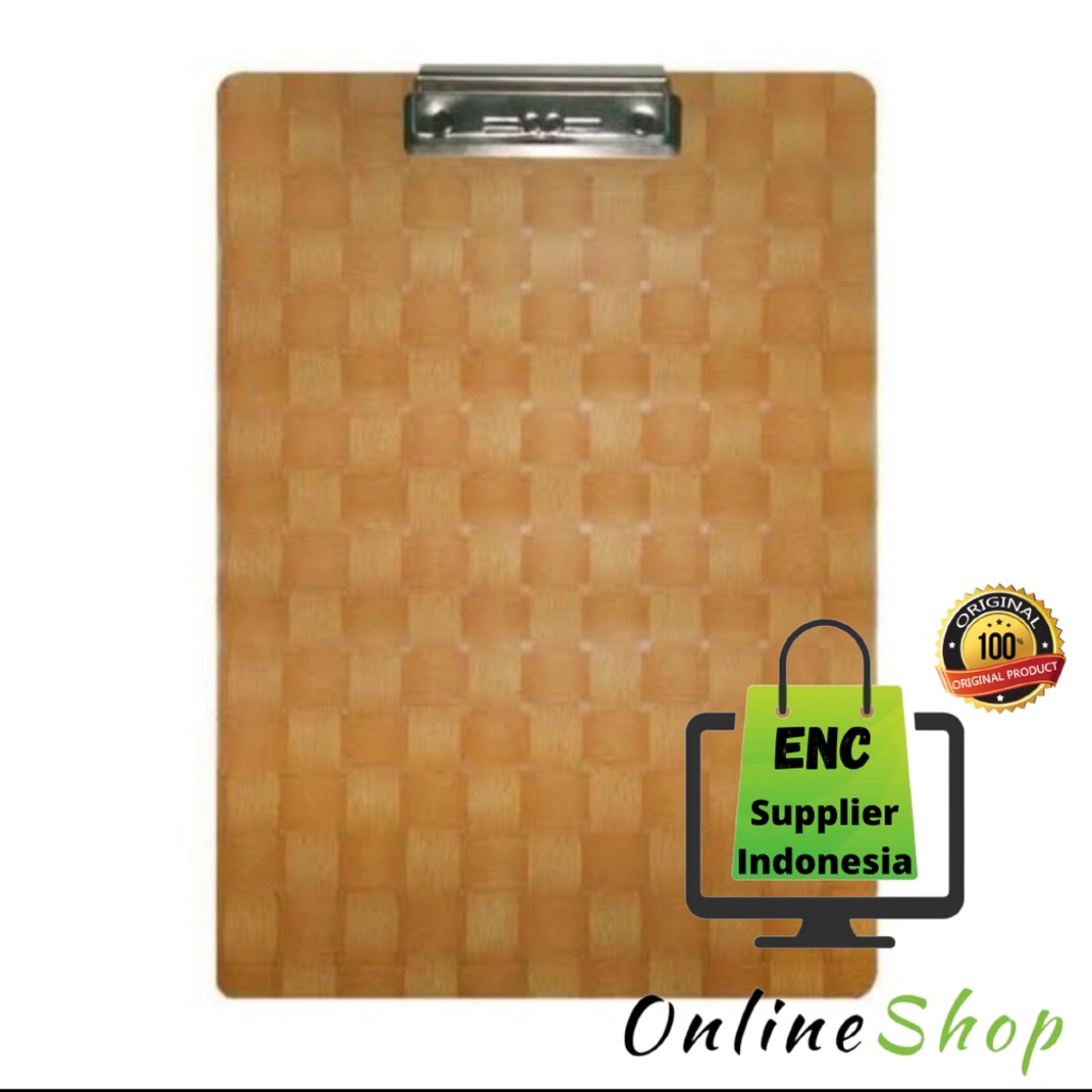 

executive 1 buah Papan jalan motif kayu clipboard coklat klip tip block folio motif polos kotak f4 per pcs - enc.sup