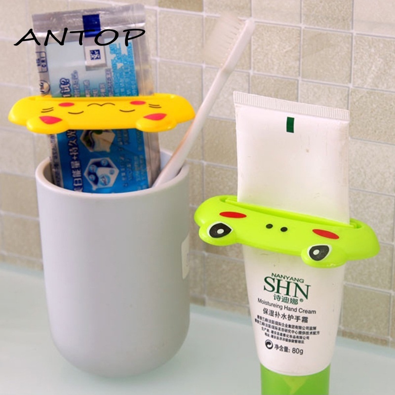 1 Pcs Lucu Kartun Hewan Serbaguna Extruder Pasta Gigi Korea Kreatif Extruder ANTOP