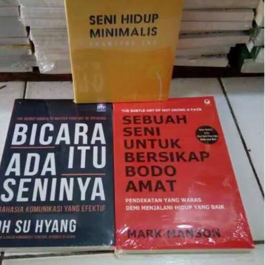 ✰ Hanya [12.12] ✰ Paket 3 Buku, Bicara itu ada seninya, Sebuah seni Bersikap bodo amat, Seni Hidup
