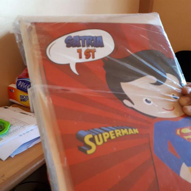 Plastik Snack / Plastik Snack Ulang Tahun Custom Karakter Superman Kids