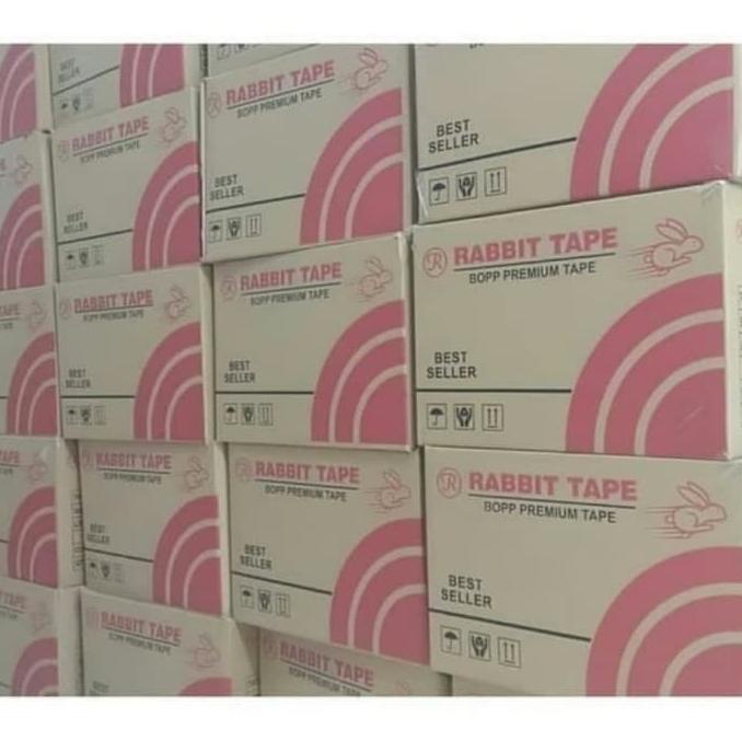 

KHUSUS GOJEK!! Lakban Rabbit Tape 45mm x 100 yard / Kualitas Ok (Dus) CUCI GUDANG