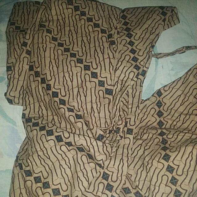 Batik Tunik Apsari Genes Serut Sogan Tunic Batik Sogan Tunic Apsari Genes Kerja Kantor