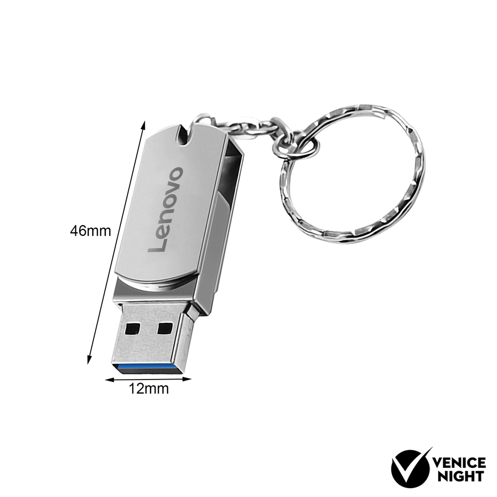 LENOVO (SF) Flashdisk Usb 3.0 High Speed 128GB 256GB 512GB 1TB 2TB Anti Air Untuk Komputer