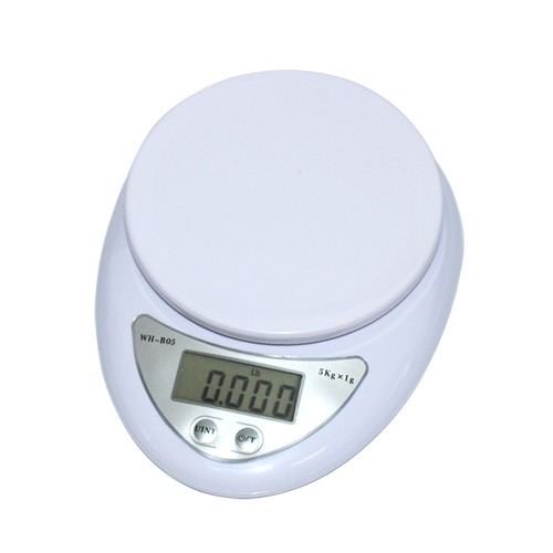 Mini Electronic Kitchen Pan Cheng Scale 5Kg 1G / Timbangan - WH-B05 - OMHAKMWH White