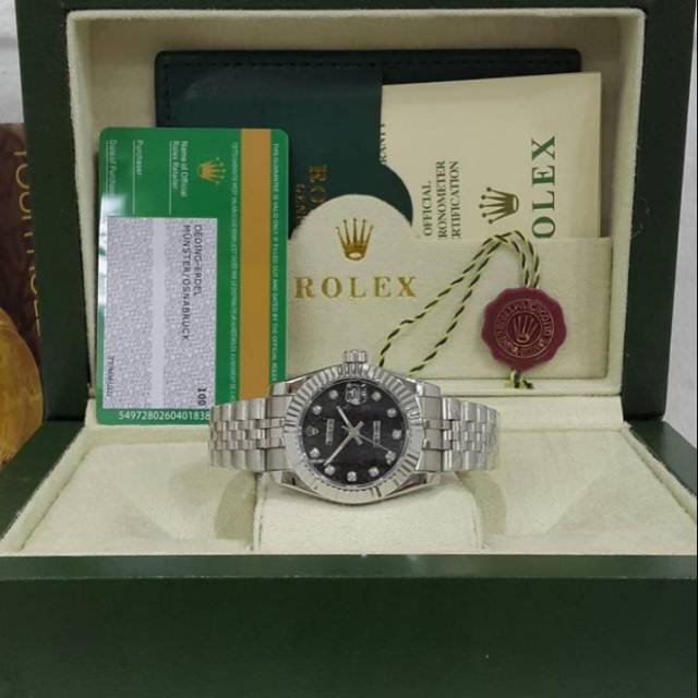 Jam Wanita Merek Rolex DateJust Oyster Automatic Fullset Box