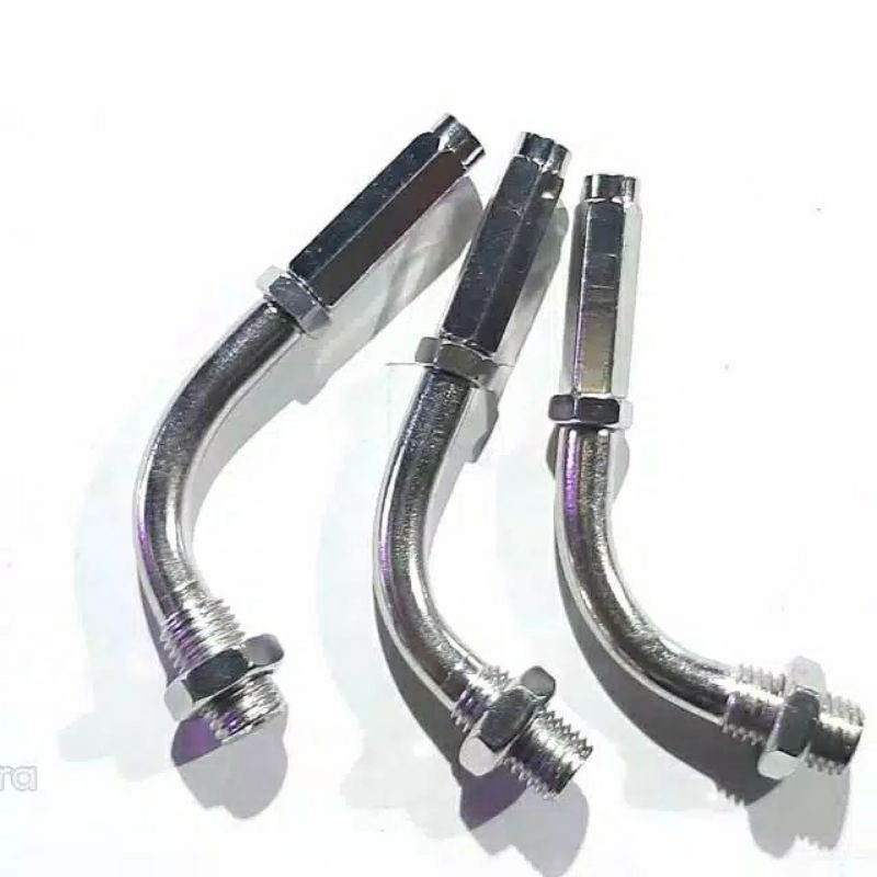 stelan L gas aktif spontan Stenlis Chrome universal harga 1 biji