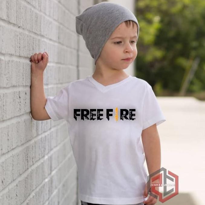Kaos Baju Obral Combed 30 Distro Anak Kecil Kids Free Fire Freefire Bie.Ink Sport Collection
