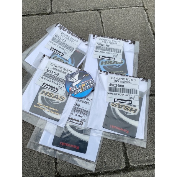 Stiker HSAS ninja r ss original logo HSAS ninja r ss original mark HSAS air filter ninja r ss origin