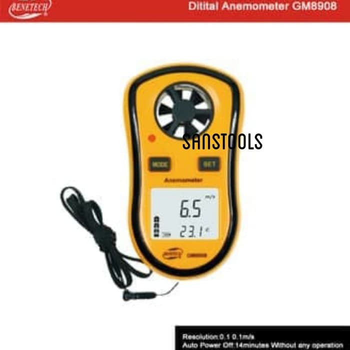Jual Gm8908 Digital Anemometer Alat Ukur Kecepatan Angin Gm
