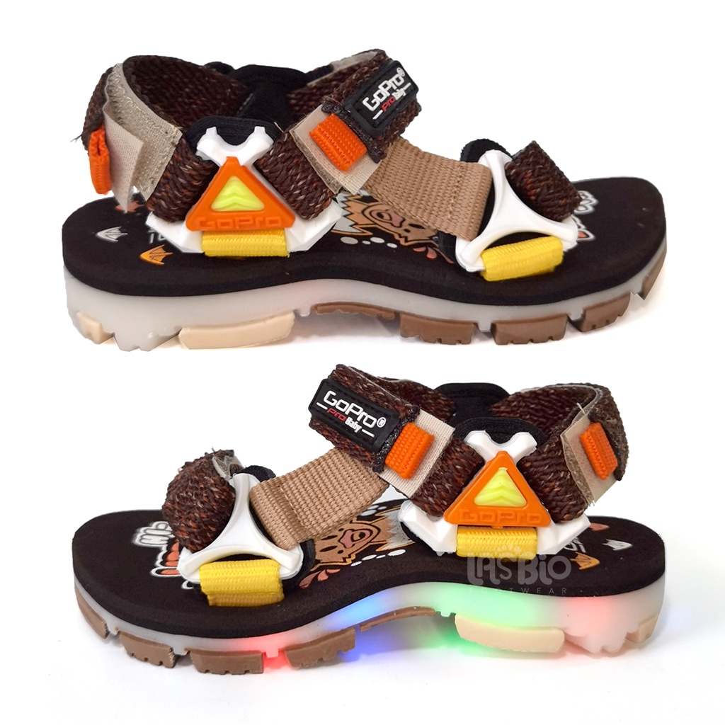 GoPro Jet Sepatu Sandal Gunung Lampu Anak