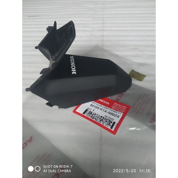 Cover Tutup Spakbor Belakang Lampu Senja Plat Nopol Beat New Led 2020 AHM