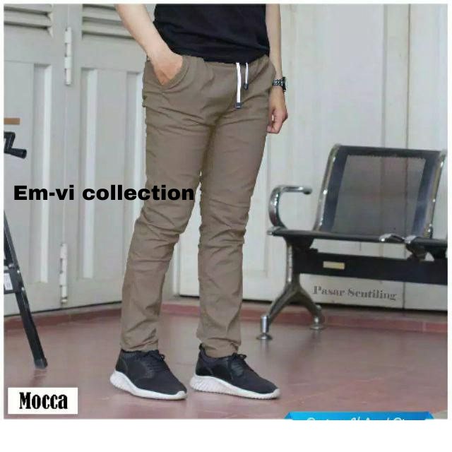 PROMO PINGANG KARET - Chino panjang Chino Pants Pinggang Karet / Celana chino anak / celana chino pria dewasa celana panjang Pria -