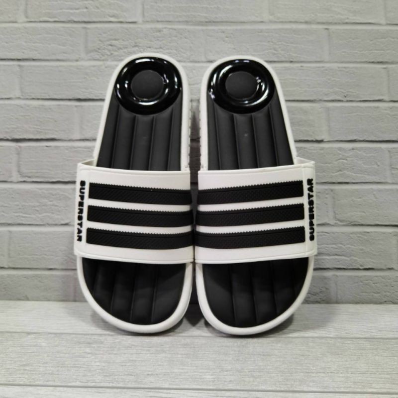 Sendal Slide Nike Slide Import Hitam Putih Size 40 - 44 Trendy Dan Berkualitas