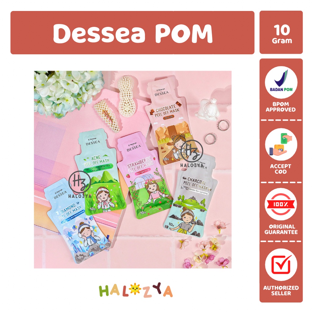 [BPOM] Masker Wajah Peel Off Mask 10 Gram by Dessea Beauty