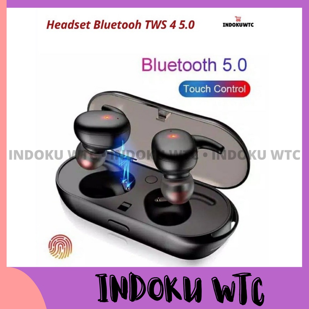 Headset Bluetooth wireless JBL TWS 4 Versi 5.0 Terbaru Kualitas Grade A
