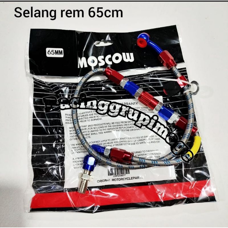 Selang rem serat PSI belakang 6pcm / selang rem belakang SERAT model psi panjang 60 cm _ silver