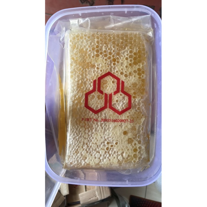 

SGS madu sarang malifera raw honey honey comb 500 gr