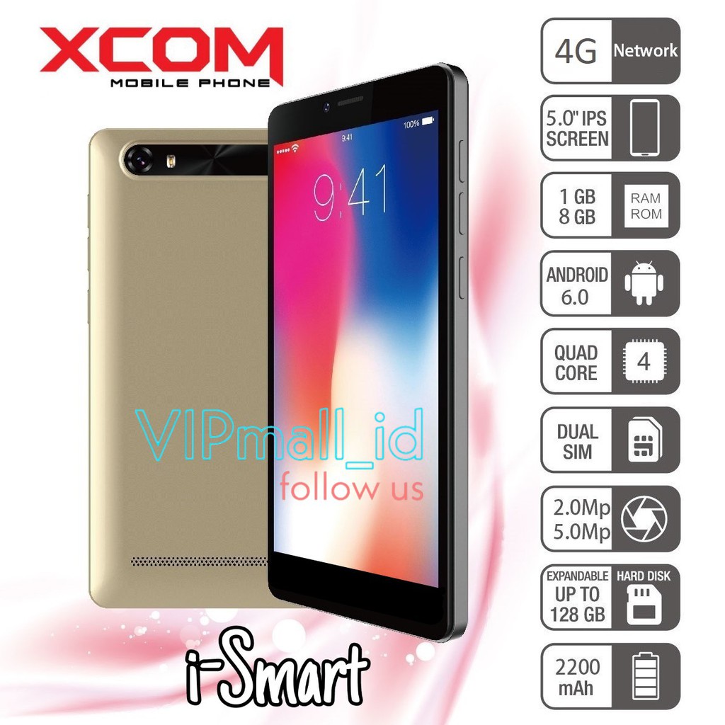 XCOM i-SMART 4G - HP ANDROID 4G RAM 1GB/8GB - HP ANDROID MURAH