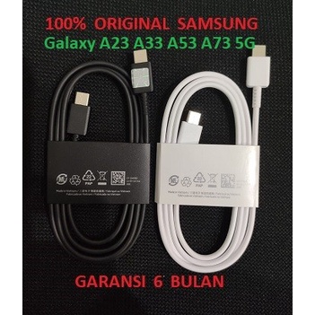 SAMSUNG Kabel Data Cable Galaxy A23 A33 A53 A73 5G Original TYPE C TO TYPE C