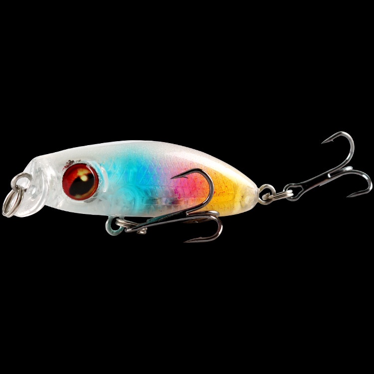 1Pcs Mini Popper Umpan Pancing Minnow 4.3cm 3.1g Fishing Lure Swimbait Bass Wobbler Kail Memancing Bait Crank Floating Tackle