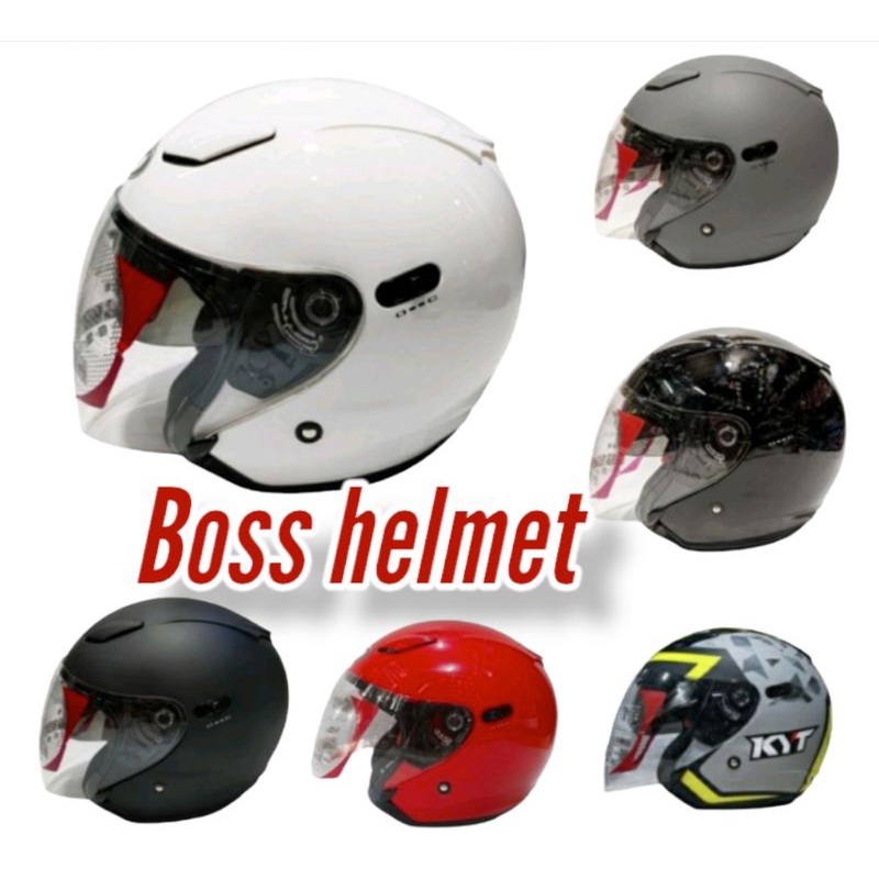 PROMO HELM KYT DJ MAXI SOLID WHITE ORIGINAL 100%