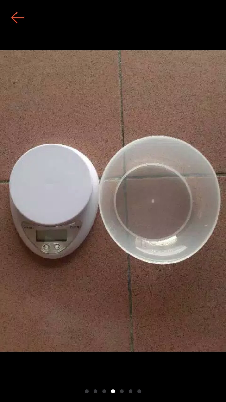 Timbangan Mangkok Digital Dapur, Kue, Roti 5kg 7kg 10kg - Kitchen Bowl Scale