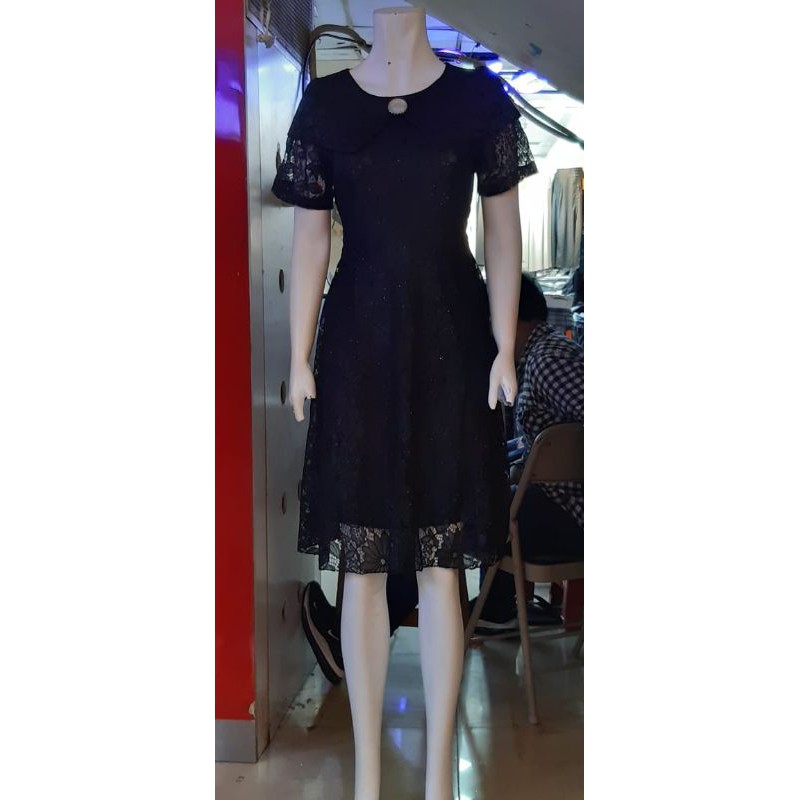 Dress Brukat motif sabrina bross