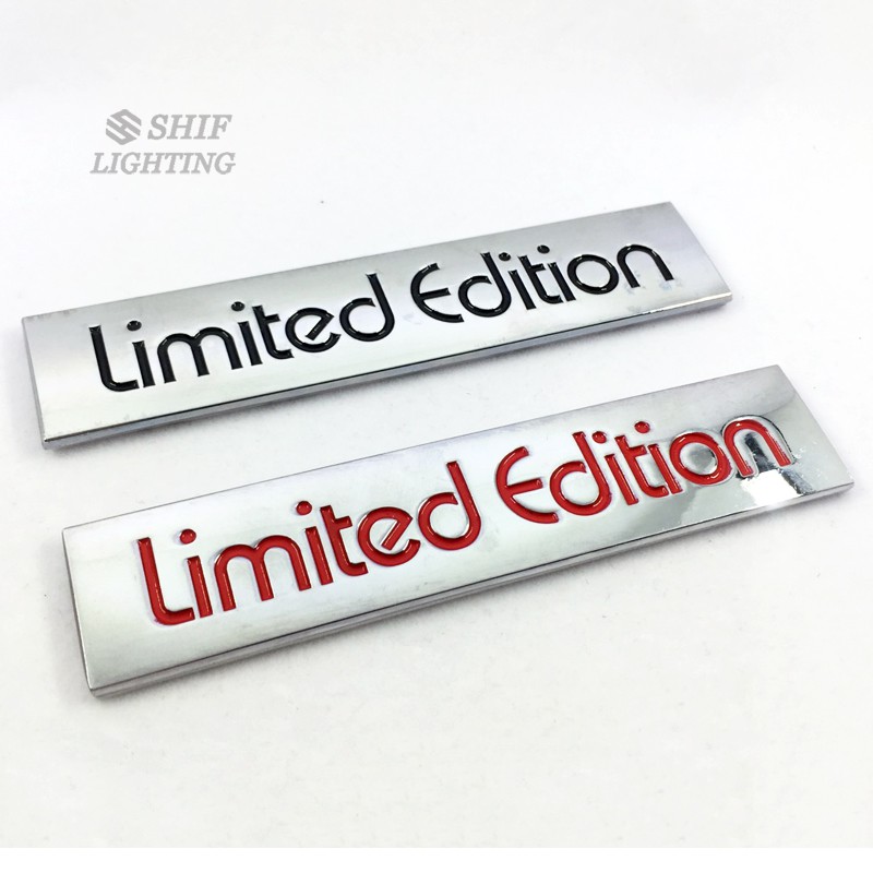 1 Stiker Emblem Logo Limited Edtion Bahan Metal Untuk Mobil