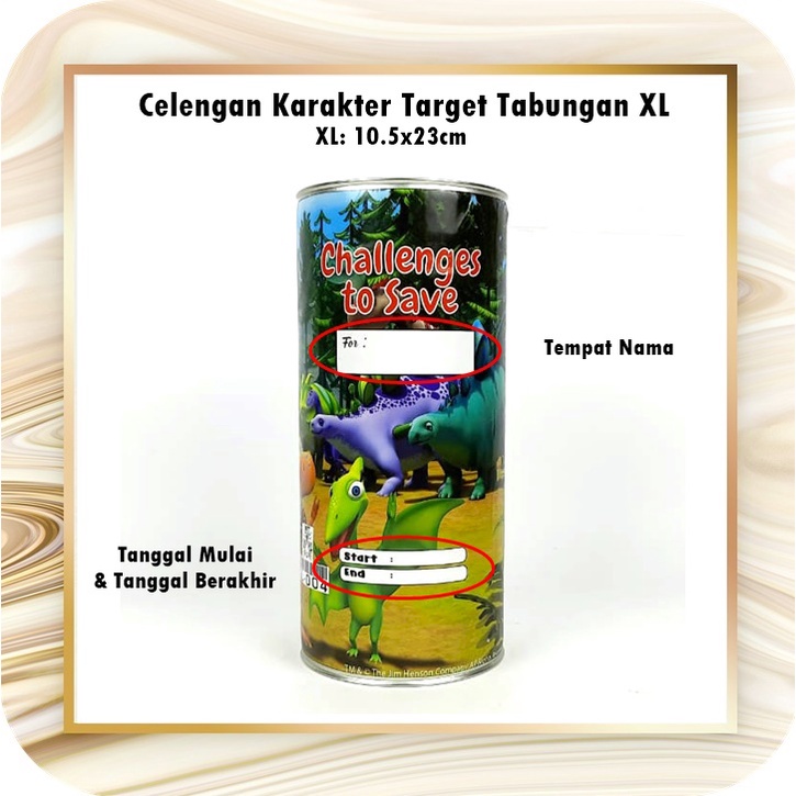 Celengan Target Challenge/Celengan Karakter XL