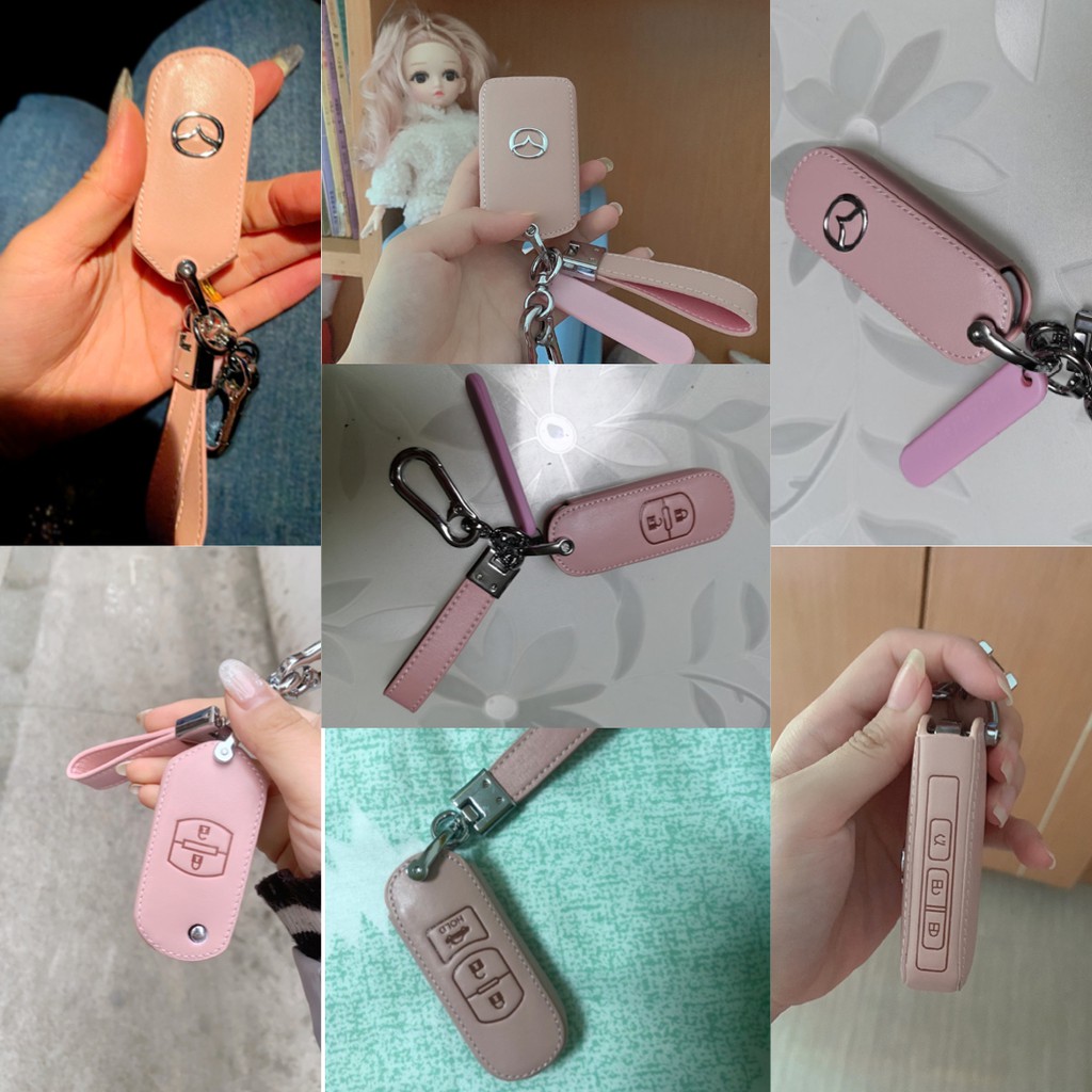 Case Kunci Mobil Bahan Kulit Untuk Mazda 3 CX30 CX 3 Tahun 2021