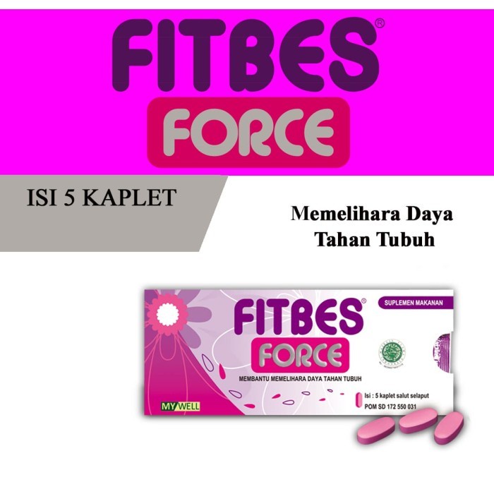 Fitbes Force Suplemen Makanan [Kaplet @ 5 Cap/ Amplop]