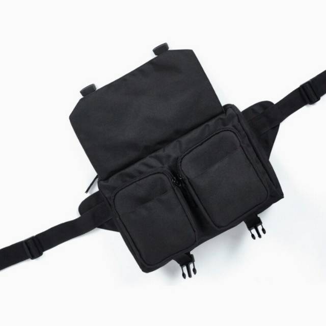 SONIC W.01 - Waistbag pria - wanita - tas selempang - tas pinggang anti air - bahan waterproof