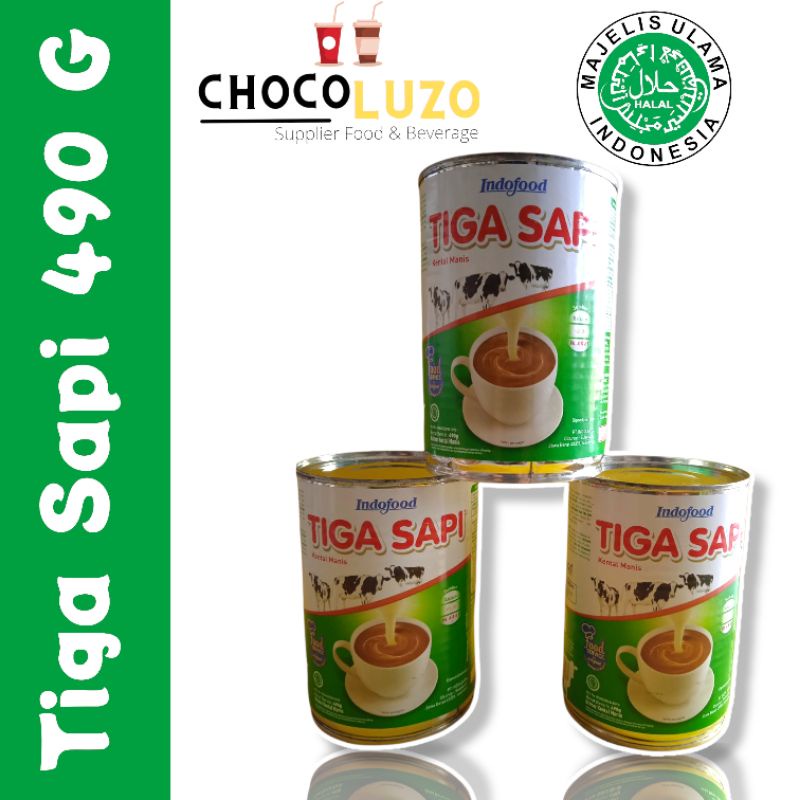 

Susu Kental Manis Cap Tiga Sapi,Dairy Crown 500Gram