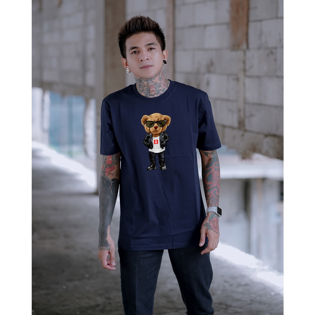 BRIGO Kaos Lengan Pendek Bear Metal II Kaos Distro BRIGO Beruang metal II Kaos Katun Combed M-XL ( Pria &amp; Wanita )