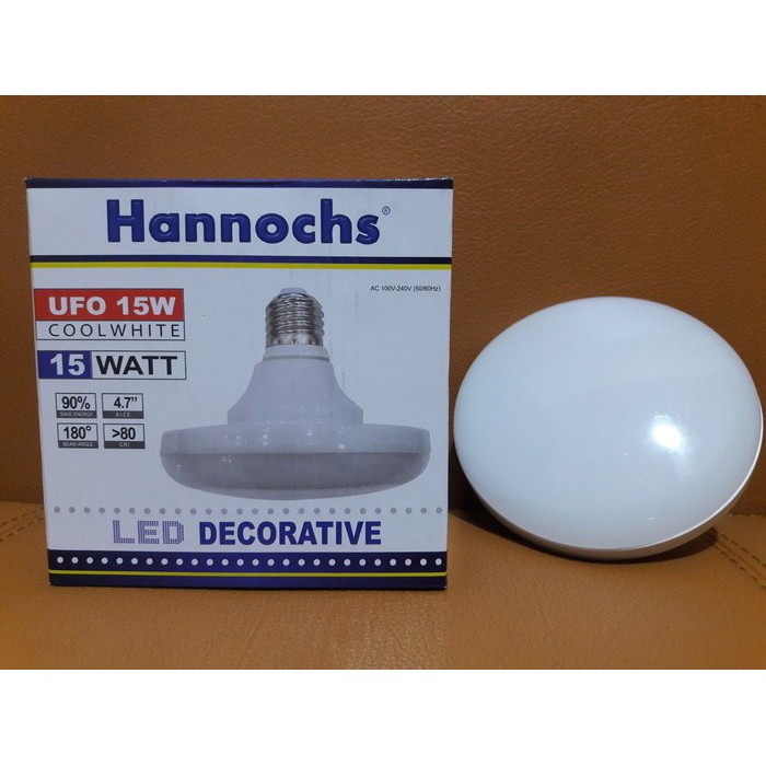 HANNOCHS UFO 15 Watt -  Lampu Bohlam Bola LED Decorative UFO 15W