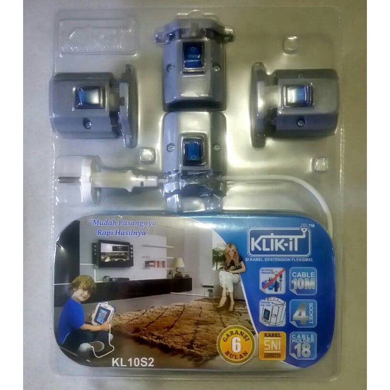 klik it kabel extension 10 meter with switch