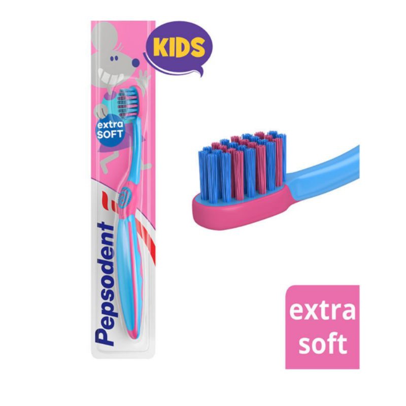 Sikat Gigi Pepsodent Kids extra soft RANDOM