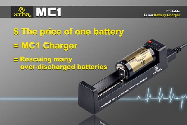 Charger XTAR MC1 for 18650 26650 10440 14500 original GARANSI safety with auto stop when batre full