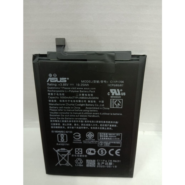 Baterai Zenfone Max Pro M1 Batre Asus ZB601KL ZB602KL Batre Asus C11P1706 5000mAh