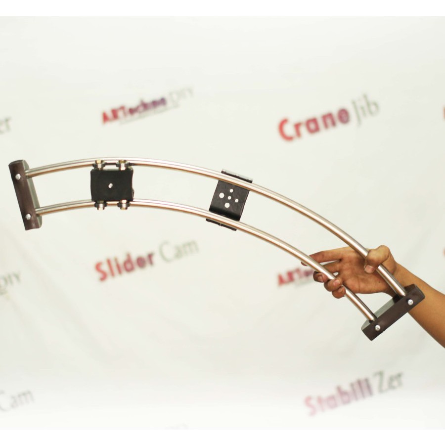 100cm Slider Cam ARC Curved Lengkung Slider Kamera Camera Slider Video DSLR Mirrorless ARTechno DIY