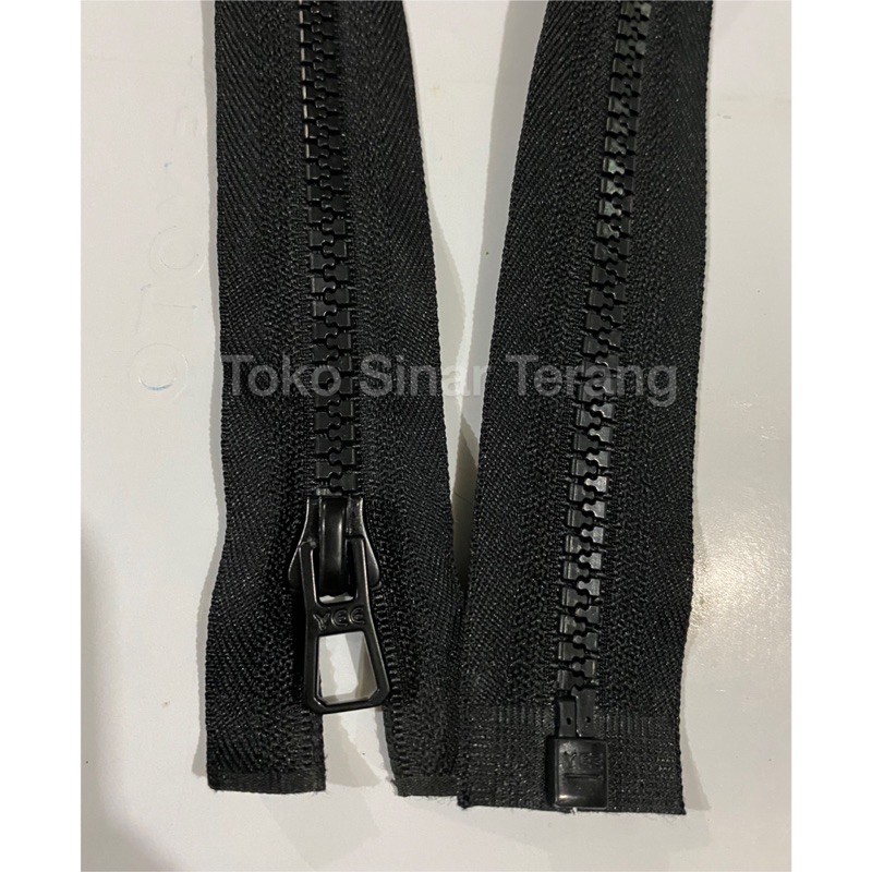 Resleting jaket gigi besar YEE 60 cm (24 inch) 65 cm / 70 cm / zipper jaket vislon gigi kasar per bi